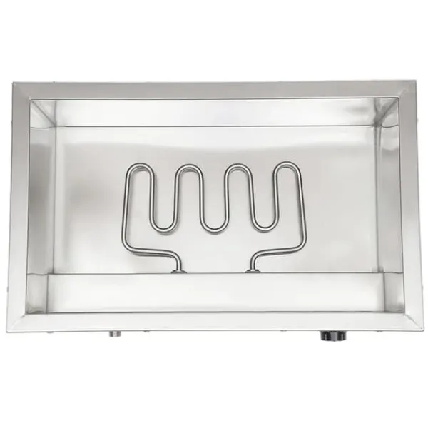 Madopvarmere>Madvarmer - Bain-marie vandbad - 3 x 7 l beholdere - Rustfrit stål - Buffet - Sølv