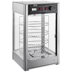 Madvarmer display, 4-lags pizzavarmer, 46,5x46x78 cm, rustfrit stål Online