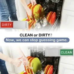 Magnet / Skilt til opvaskemaskine – Clean / Dirty Outlet
