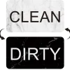 Magnet til opvaskemaskine CLEAN / DIRTY vendbart skilt
