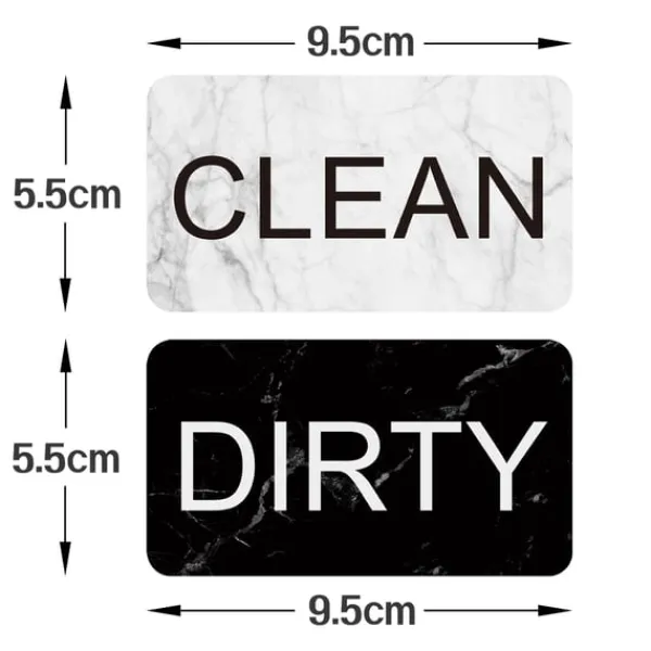 Magnet til opvaskemaskine CLEAN / DIRTY vendbart skilt