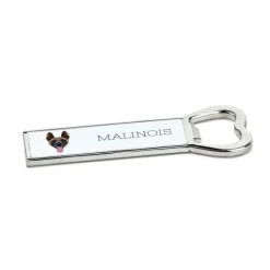 Cocktailshakers & Drinkudstyr>Malinois Belgian Shepherd - flaskeåbner med foto og inskription til Art-Dog øl