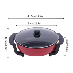 Mandarin Duck hotpot-gryde, dobbelt delt 6 liter med yin-yang skillevæg, mørk khaki, kinesisk fondue til hjem og fest Best