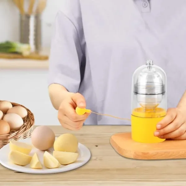 Mixere Og Blendere>Manuel æggeryster, æggepiskeris, manuel æggepiskeris, gyldne ægmaskine, æggeblomme- og æggehvidemixer, æggepiskeris, æggehvide- og æggeblommemixer ti | CDON