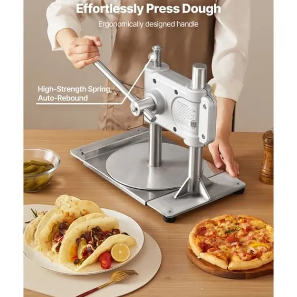 Manuel Pizza Dej Presse, Kommerciell Pizza Dejrulle 241,3mm, Brød Pressemaskine Clearance