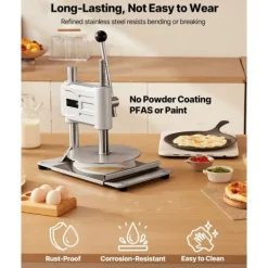 Manuel Pizza Dej Presse, Kommerciell Pizza Dejrulle 241,3mm, Brød Pressemaskine Clearance