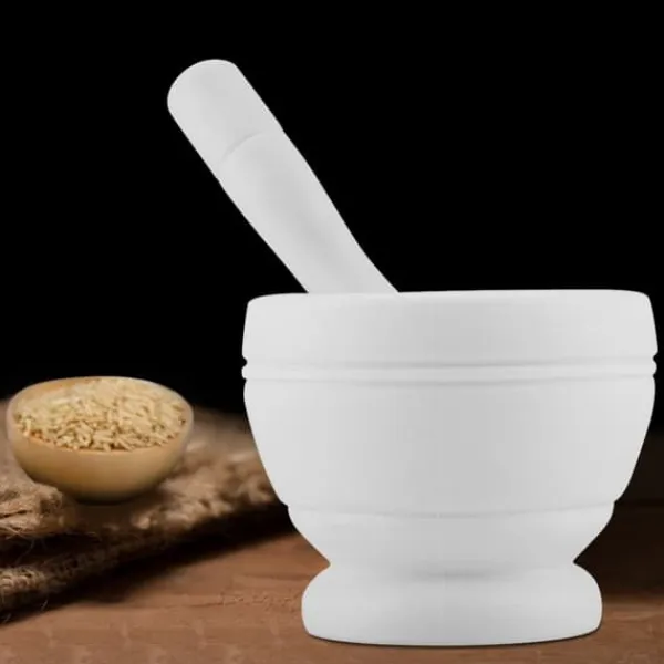 Manuel Plast Hvidløgskværn Krydderier Urter Morter Pestle Sæt Kværn Skål Køkkenværktøj (#3) Discount