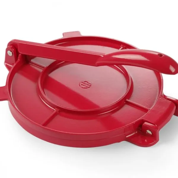 Manuel tortillapresse 250mm rød Hendi 513033 Discount