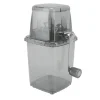 Isknusere & Ice Shavers>Manuell Ice Crusher Liten bärbar rakapparat Handdriven Snow Cone Machine for Home Grey