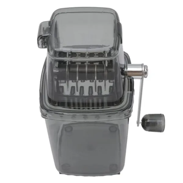 Isknusere & Ice Shavers>Manuell Ice Crusher Liten bärbar rakapparat Handdriven Snow Cone Machine for Home Grey