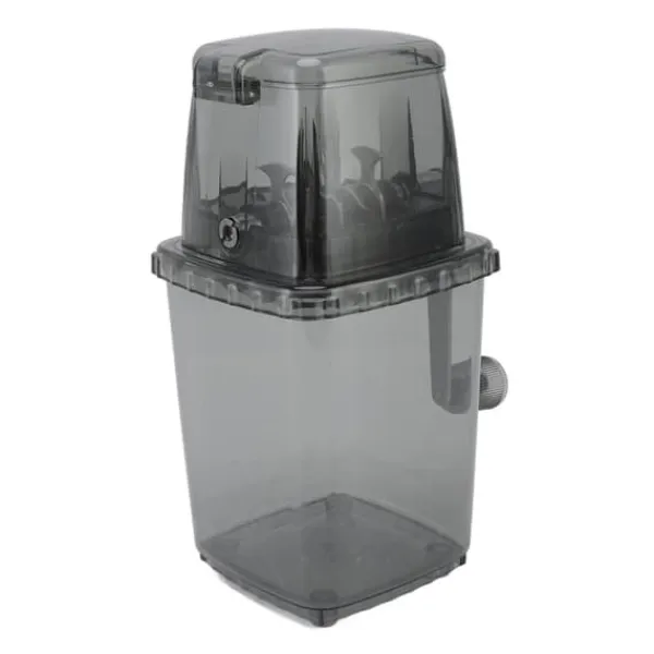 Isknusere & Ice Shavers>Manuell Ice Crusher Liten bärbar rakapparat Handdriven Snow Cone Machine for Home Grey