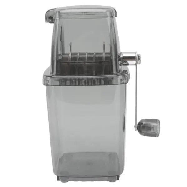 Isknusere & Ice Shavers>Manuell Ice Crusher Liten bärbar rakapparat Handdriven Snow Cone Machine for Home Grey