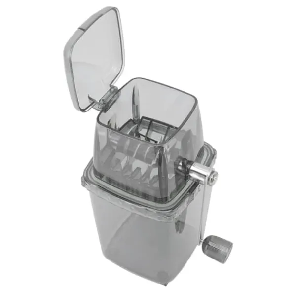 Isknusere & Ice Shavers>Manuell Ice Crusher Liten bärbar rakapparat Handdriven Snow Cone Machine for Home Grey