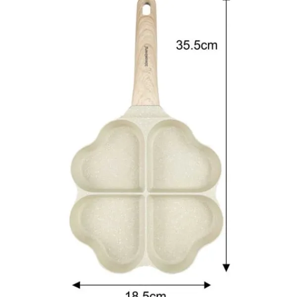MARMORÆG PANDEKAGEPANDE 4 SEKTIONER HJERTER KLAUSBERG KB-7819 Sale