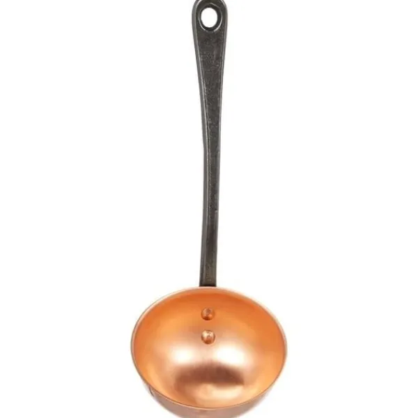 Grydeskeer>Massiv kobberøse med støbejernshåndtag - BAUMALU - Diameter 11 cm