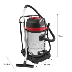MaxBlast Tagrenderengøringskit 80L (5 m slange) | Vådt- og Tørtstøvsuger 3000W | 6 teleskoprør 1,2–7,2 m | Udskiftelige mundstykker | 4K-kamera med Best