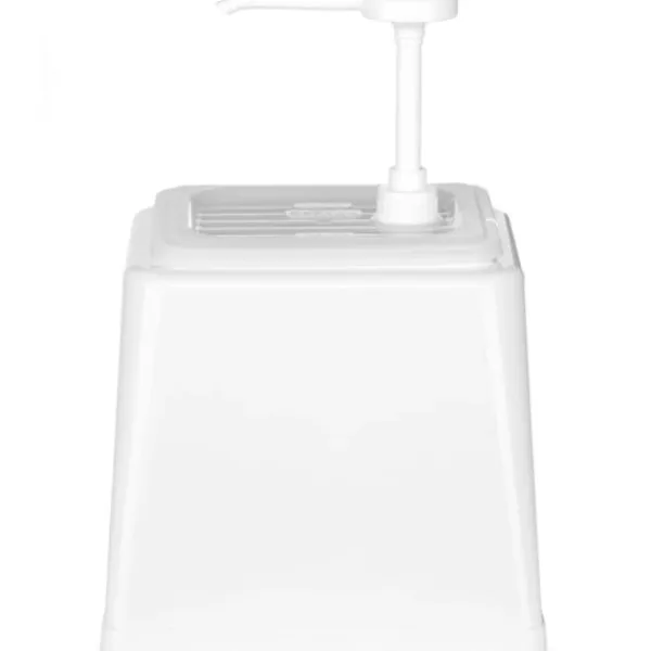Mayonnaise sauce dispenser med pumpe 2,5 l hvid - Hendi 203545 Hot