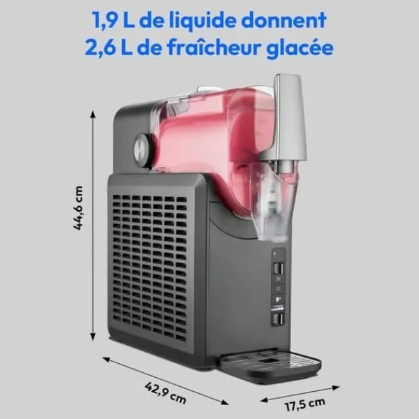 Slush-Ice Maskiner>MEDION maskine til is- og sjampinjongdrikke - MD12090 - 2,6 l kapacitet - 5 programmer - 200 W