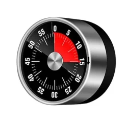 Mekanisk køkkentimer med magnet - sort Outlet