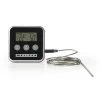 Køkkentermometre>MELISSA Kødtermometer | op til 250°C | Alarmtimer | LCD-display