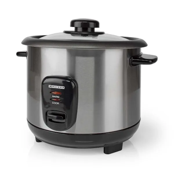 MELISSA Riskoger | 1,0 l | 400 W | Non stick-belægning | Aftagelig skål | Dampkurv | Hold-varm-funktion | Automatisk slukning Online
