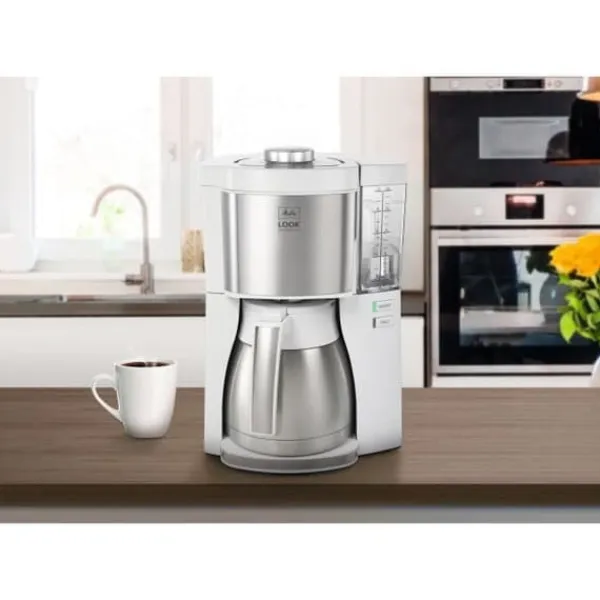 Melitta Kaffemaskiner Til God Kaffe>Coffee Machine - Look V Therm Perfection 1025-15 White/Borsted Steel