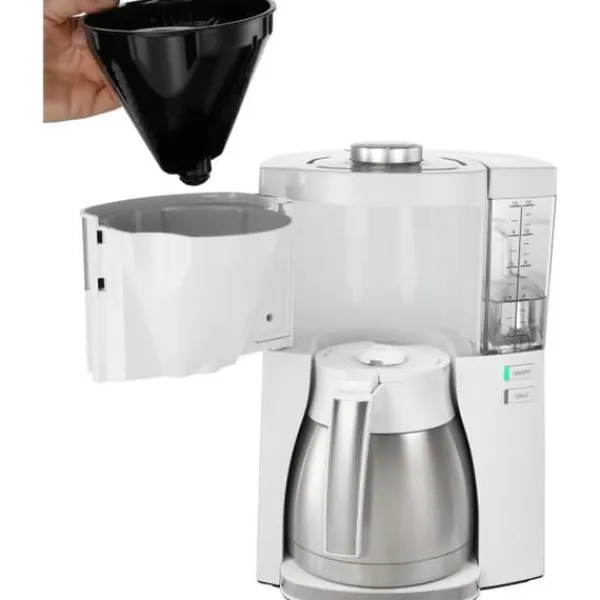 Melitta Kaffemaskiner Til God Kaffe>Coffee Machine - Look V Therm Perfection 1025-15 White/Borsted Steel