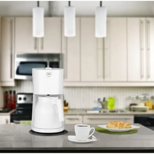 Melitta Kaffemaskiner Til God Kaffe>Enjoy II Therm Filter Kaffebryggare - Vit - 12 koppar - 1000W