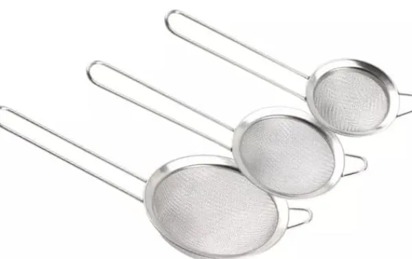 Metal si, sæt med 3 stk New