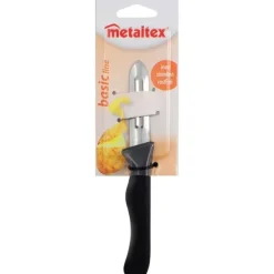 Køkkenknive>Metaltex Basic Line Skrællekniv 25 cm Sort/Rustfrit Stål