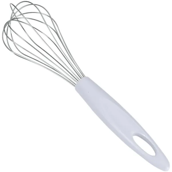 Mixere Og Blendere>Metaltex piskeris 25 cm rustfrit stål/plast/hvid