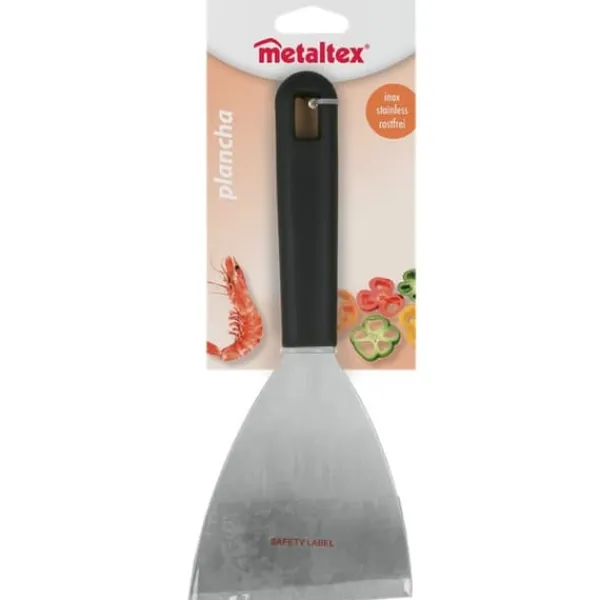 Stegepaletter>Metaltex Plancha Grillspatel 23,8x10 cm Sort/rustfrit stål
