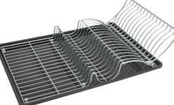 Opvaskestativer & Tørrestativer>Metaltex Vask Afløb Wingtex 51x31 Cm Antracit/sølv 2 stk.