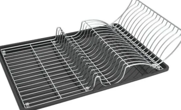 Opvaskestativer & Tørrestativer>Metaltex Vask Afløb Wingtex 51x31 Cm Antracit/sølv 2 stk.