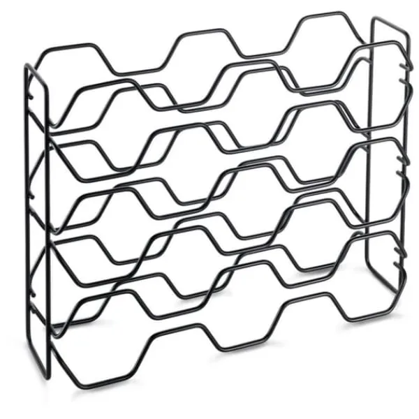 Vinflaskeholdere>Metaltex vinreol Hexagon til 15 flasker 43x12x34 sort