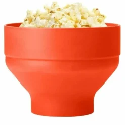 Mikroskål til popcorn, orange Clearance
