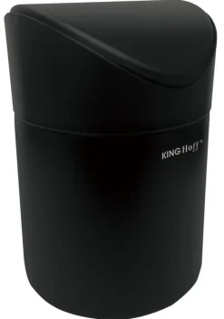 Skraldespande & Papirkurve>Mini affaldsspand lille mat sort KINGHOFF KH-1813