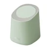 Skraldespande & Papirkurve>Mini Bordplade Affaldsspand Lille Plast Bordplade Affaldskurv Affaldsdåse med Press Type Låg til Badeværelse Soveværelse Stue Toiletbord Morino Green | CDON