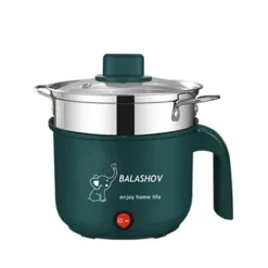 Madlavningsmaskiner>Mini elgryde - Multikoger & hot pot - Dobbelt Niveau, 1–7 Programmer, 500 W, Non-stick-belægning, 1–2 Personer, EU-stik 220 V - Grøn