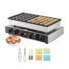 Mini hollandsk pandekagemaskine, 500W effekt, dual temperaturkontrol, non-stick overflade Best