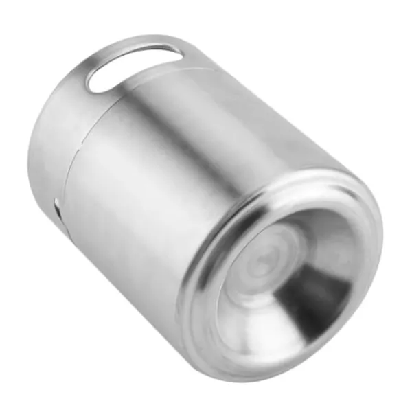 Isspande & Kølere>Mini øltønde i rustfrit stål med spirallåg Praktiske forsyninger til hjemmet og hotellet (2L)