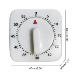 Mini Mekanisk Timer 1Hr/60Min Spil Nedtælling Tæller Alarm Køkken Madlavningsværktøj