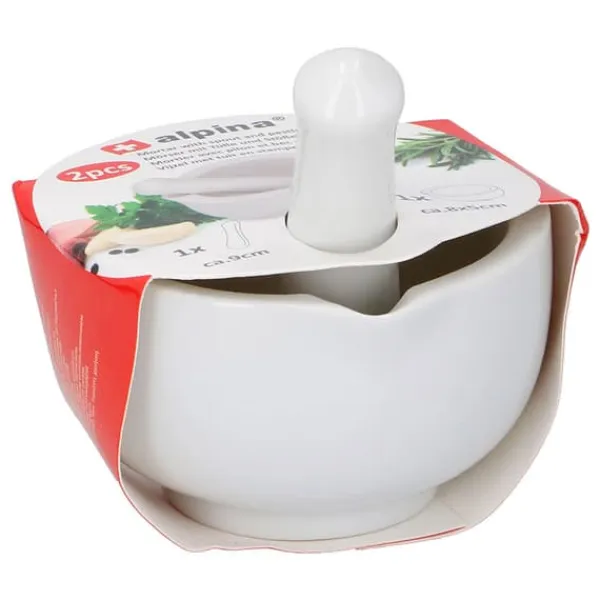 Mini morter og støder 8x5 cm - perfekt til det lille køkken Outlet