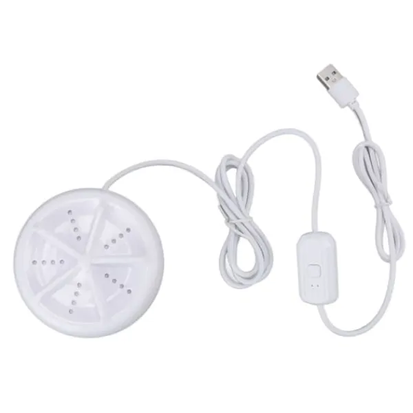 Vaskemaskiner>Mini tvättmaskin Ultraljud lågbrus USB-driven bärbar tvättmaskin för underkläder strumpor Rese sovsal