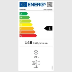 Mini-fryser 35 L, 161 W, -14 til -24 °C, 5 niveauer, fritstående Discount