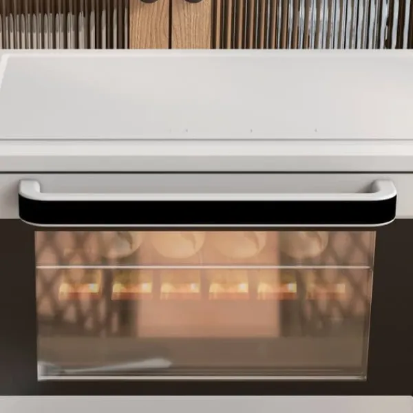 Ovne>Miniovn 21 L, 100–230 °C, 60 min, 3 funktioner, rist & bageplade, rustfri, 46×38,5×29 cm, sølv