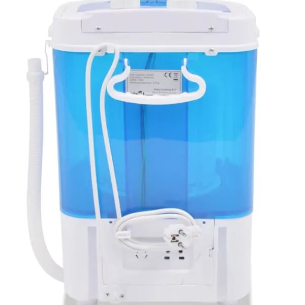 Vaskemaskiner>Mini-vaskemaskine med enkelttromle 2,6 kg | Ideel til camping & små rum