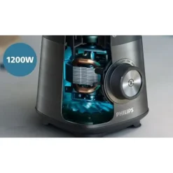Philips Mixer - HR3041/00 - 2 L skål - vattenflaska ingår - avtagbara blad - Grå