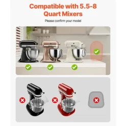 Mixer Slider Oval 15,7 x 11,1 tommer, Tilte-Hoved 5,5-8 Qt Stand Mixer, Ideel til Blandingsmaskiner New