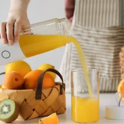 350ml Bærbar Mini Frugtpresser USB Juice Maker Blender Elektrisk Juicekop Til Hjemmet Hvid